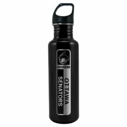 NHL Ottawa Senators Hockey Engraved Logo Stainless Steel Water Bottle, 26-oz