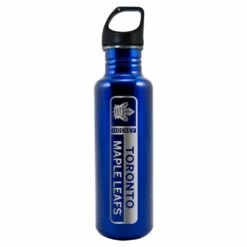 NHL Toronto Maple Leafs Hockey Engraved Logo Stainless Steel Water Bottle, 26-oz