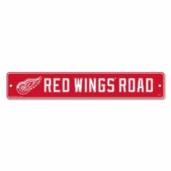 NHL Detroit Red Wings Hockey Fan Wall Décor Street Sign, 4-in X 23-in