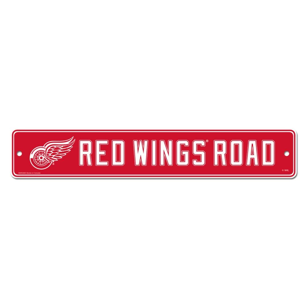 NHL Detroit Red Wings Hockey Fan Wall Décor Street Sign, 4-in X 23-in 3 NHL Detroit Red Wings Hockey Fan Wall Décor Street Sign, 4-in X 23-in