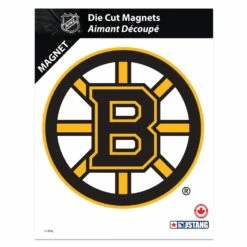 NHL Boston Bruins Hockey Team Crest Magnet, 8-in