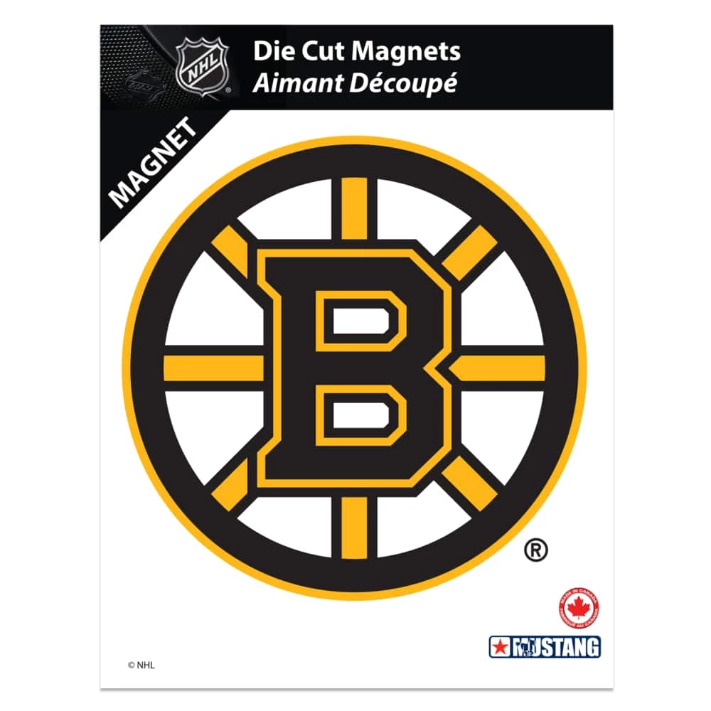 NHL Boston Bruins Hockey Team Crest Magnet, 8-in 3 NHL Boston Bruins Hockey Team Crest Magnet, 8-in