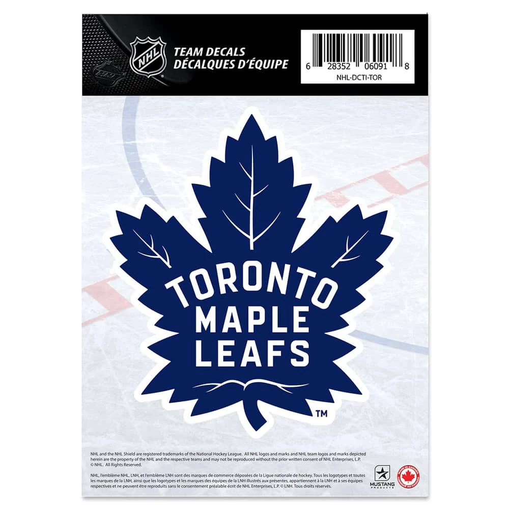 NHL Toronto Maple Leafs Hockey Team Logo Decal, 5-in X 7-in 3 NHL Toronto Maple Leafs Hockey Team Logo Decal, 5-in X 7-in