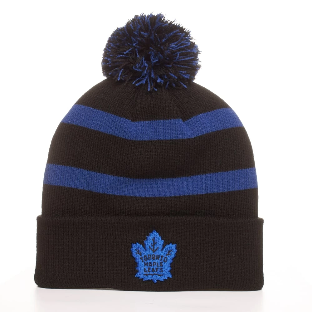 Fan Favorite NHL Toronto Maple Leafs Mass Breakaway Cuffed Knit Fashion Pom Beanie Toque 3 Fan Favorite NHL Toronto Maple Leafs Mass Breakaway Cuffed Knit Fashion Pom Beanie Toque