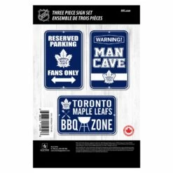 NHL Toronto Maple Leafs Hockey Team Collectible Sign Set, 3-pc