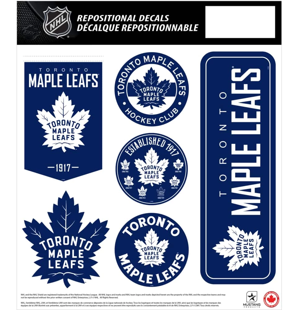 NHL Toronto Maple Leafs Hockey Team Wall Decals 3 NHL Toronto Maple Leafs Hockey Team Wall Decals