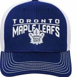 NHL Toronto Maple Leafs Winger Meshback Adjustable Hockey Hat, Blue, Youth