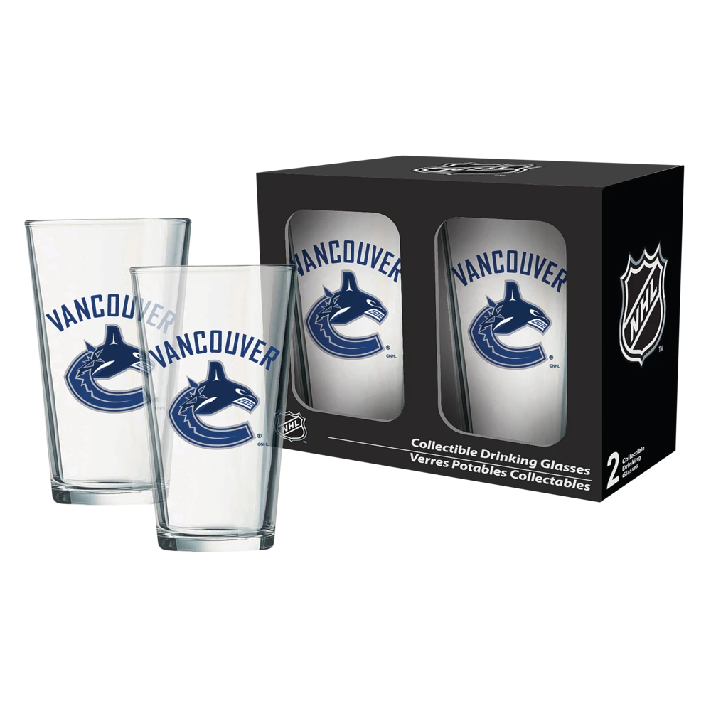 NHL Vancouver Canucks Mixing Pint Glass Box Set, 2-pk, 16-oz 3 NHL Vancouver Canucks Mixing Pint Glass Box Set, 2-pk, 16-oz