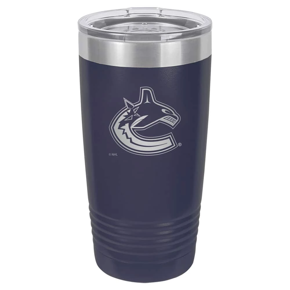 NHL Vancouver Canucks Hockey Team Logo Polar Insulated Tumbler, Navy, 20-oz 3 NHL Vancouver Canucks Hockey Team Logo Polar Insulated Tumbler, Navy, 20-oz