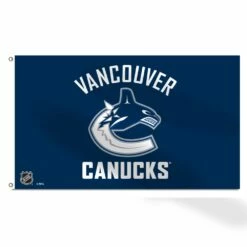 NHL Vancouver Canucks Hockey Team Logo Banner Flag, 3' X 5'