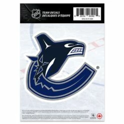 NHL Vancouver Canucks Hockey Team Logo Decal, 5-in X 7-in
