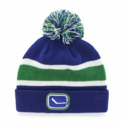 Fan Favorite NHL Vancouver Canucks Mass Breakaway Cuffed Knit Pom Beanie Toque
