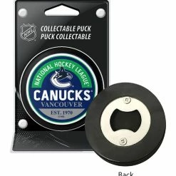 NHL Vancouver Canucks Embedded Bottle Opener Puck