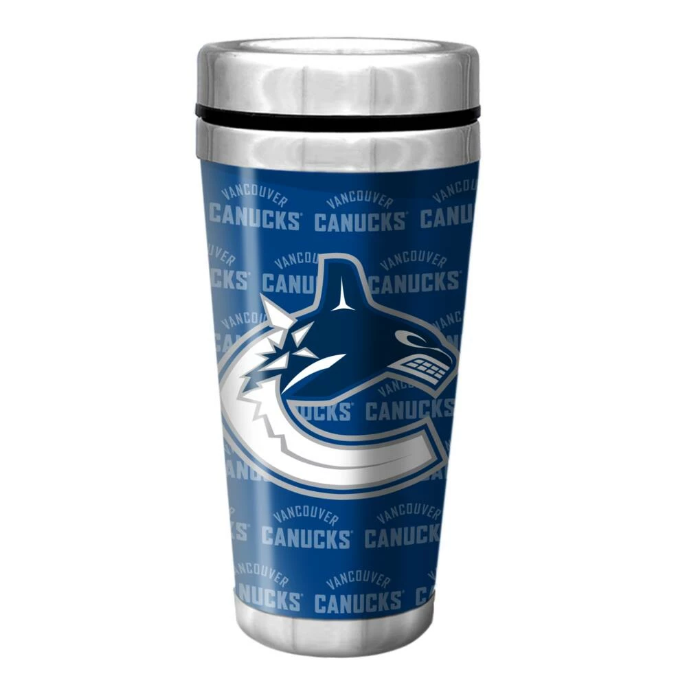 NHL Vancouver Canucks Full Wrap Wallpaper Travel Mug, 14-oz 4 NHL Vancouver Canucks Full Wrap Wallpaper Travel Mug, 14-oz - Image 2