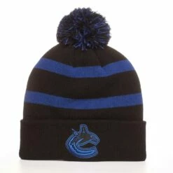 Fan Favorite NHL Vancouver Canucks Mass Breakaway Cuffed Knit Fashion Pom Beanie Toque