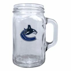 NHL Vancouver Canucks Hockey Team Logo BPA Free Mason Mug, 16-oz