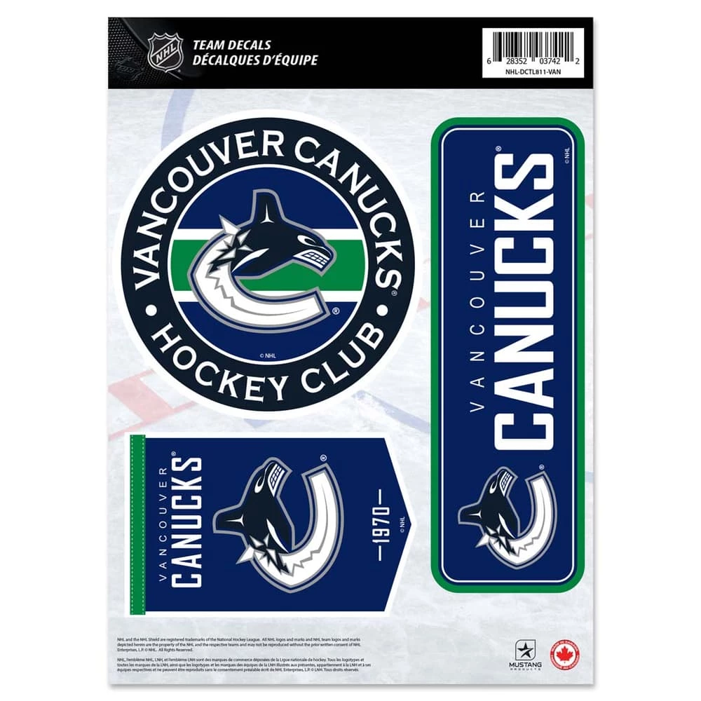 NHL Vancouver Canucks Vinyl Decal 3 NHL Vancouver Canucks Vinyl Decal