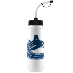 NHL Vancouver Canucks Officially Licensed Hockey Water Bottle, 1-L