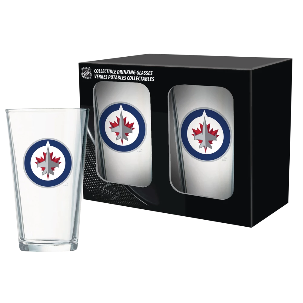 NHL Winnipeg Jets Mixing Pint Glass Box Set, 2-pk, 16-oz 3 NHL Winnipeg Jets Mixing Pint Glass Box Set, 2-pk, 16-oz