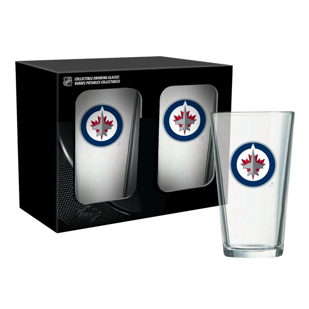 NHL Winnipeg Jets Mixing Pint Glass Box Set, 2-pk, 16-oz 4 NHL Winnipeg Jets Mixing Pint Glass Box Set, 2-pk, 16-oz - Image 2
