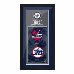 NHL Winnipeg Jets Hockey Team Logo Art Frame, 6-in X 15-in