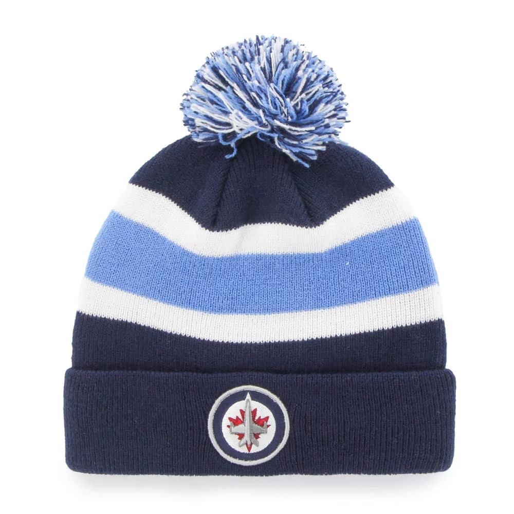 Fan Favorite NHL Winnipeg Jets Mass Breakaway Cuffed Knit Pom Beanie Toque 3 Fan Favorite NHL Winnipeg Jets Mass Breakaway Cuffed Knit Pom Beanie Toque