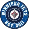NHL Winnipeg Jets Round Distressed Hockey Team Sign, 12-in -NHL Shop winnipeg jets distressed sign b65e83d2 5843 45b3 b646 bac2fe76d085