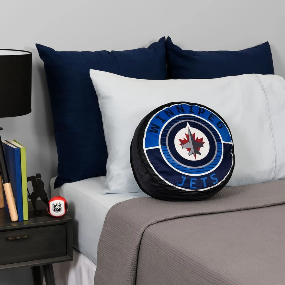 NHL Winnipeg Jets Hockey Puck Pillow Cushion 4 NHL Winnipeg Jets Hockey Puck Pillow Cushion - Image 2