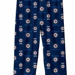 NHL Winnipeg Jets Hockey Team Logo Allover Print Pyjama Pants, Youth, Assorted Sizes