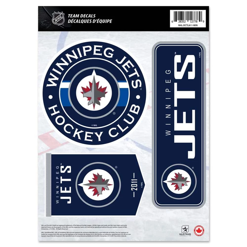 NHL Winnipeg Jets Hockey Team Vinyl Decals 3 NHL Winnipeg Jets Hockey Team Vinyl Decals